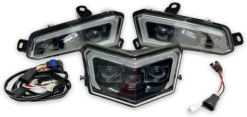 Polaris Sportsman 450/570 850/1000 طقم هالو LED ومصابيح أمامية سوداء 2413432 in Saudi Arabia