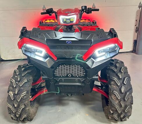 Polaris Sportsman 450/570 850/1000 طقم هالو LED ومصابيح أمامية سوداء 2413432 in Saudi Arabia