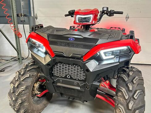 Polaris Sportsman 450/570 850/1000 طقم هالو LED ومصابيح أمامية سوداء 2413432 in Saudi Arabia