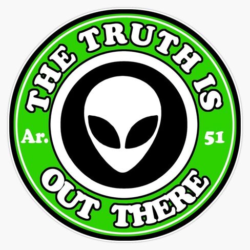 The Truth Is Out There - Alien Head Sticker Bumper Sticker Vinyl Decal 5" in Saudi Arabia