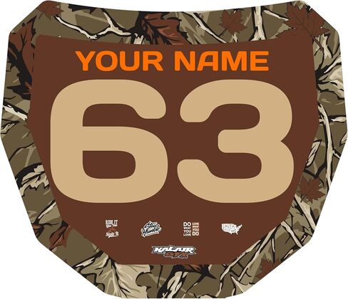 Custom ODI DH Electric Bike Number Plate Decal - Personalized Racing Graphics with Your Name & Number, Surron Multicolored Eye-catching Plate Design Decals. in Saudi Arabia