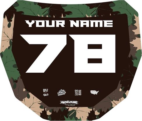 Custom ODI DH Electric Bike Number Plate Decal - Personalized Racing Graphics with Your Name & Number, Surron Multicolored Eye-catching Plate Design Decals. in Saudi Arabia