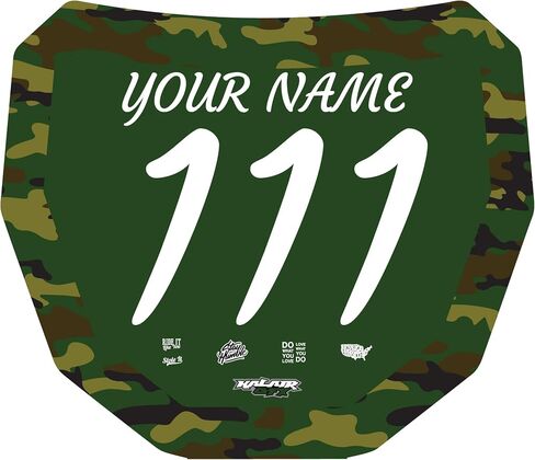 Custom ODI DH Electric Bike Number Plate Decal - Personalized Racing Graphics with Your Name & Number, Surron Multicolored Eye-catching Plate Design Decals. in Saudi Arabia