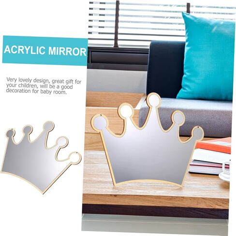 Zerodeko Small Hanging Mirror Decor Acrylic Wall Sticker for Boys and Girls Mirror Dorm in Saudi Arabia