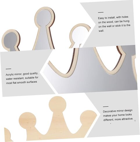 Zerodeko Small Hanging Mirror Decor Acrylic Wall Sticker for Boys and Girls Mirror Dorm in Saudi Arabia