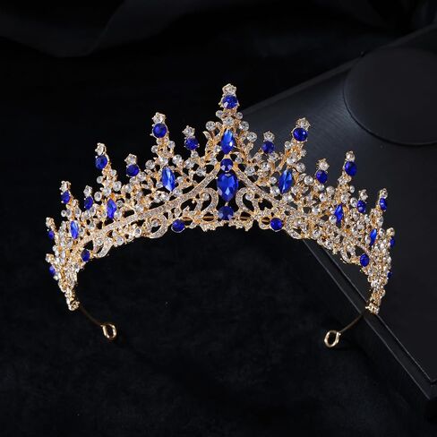 Wynce Tiaras Crowns for Women Earrings Necklace Crystal Bridal Jewelry Set Wedding, Birthday, Quinceañera,Thanksgiving, Halloween, Theater performance, Music Festival, or Costume Party in Saudi Arabia