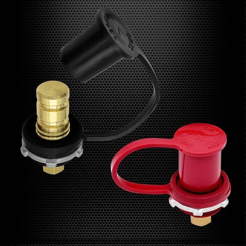 Ampper 3/8" Battery Bulkhead Connectors, 300A Remote Battery Terminals Thru Panel Battery Jump Post Remote Terminal Jumper W/Terminal Cover for Relocation (1 Pair) in Saudi Arabia