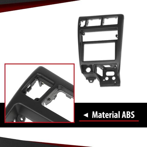 CROSSDESIGN Center Dash Climate Control Radio Bezel Trim Black Compatible with Toyota Tacoma 1998-2004 in Saudi Arabia