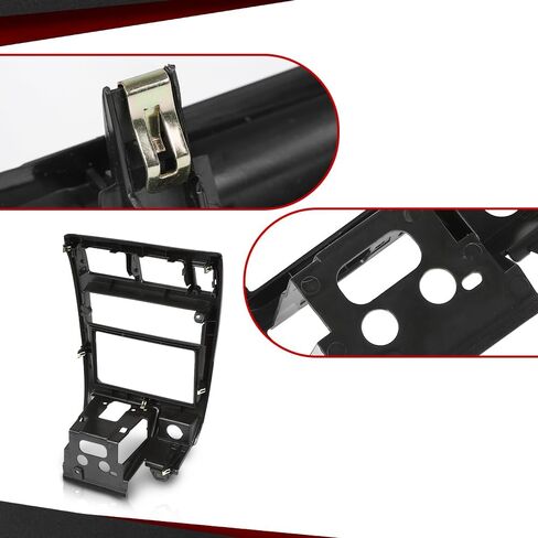 CROSSDESIGN Center Dash Climate Control Radio Bezel Trim Black Compatible with Toyota Tacoma 1998-2004 in Saudi Arabia