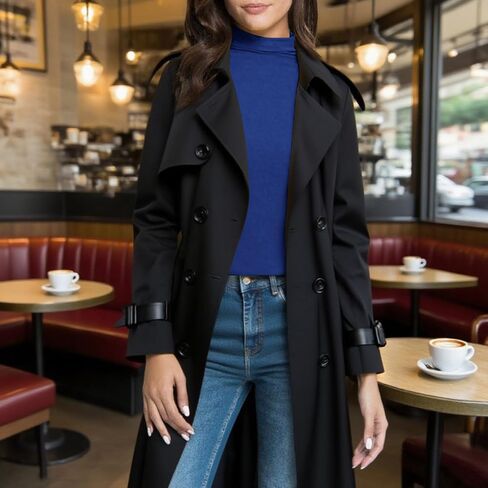 Mock Turtleneck Tops for Women 3/4 Sleeve Business Casual Lightweight Stretchy Shirt Solid Color Slim Basic Blouses in Saudi Arabia