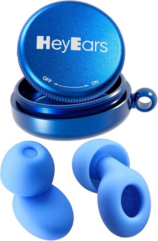 Ultra Soft Ear Plugs for Sleeping, Noise Sensitivity, Passive Noise Reduction 26dB, Most Comfortable Noise Cancelling Earplugs, Certified Hearing Protection, 8 Ear Tips - Blue in Saudi Arabia