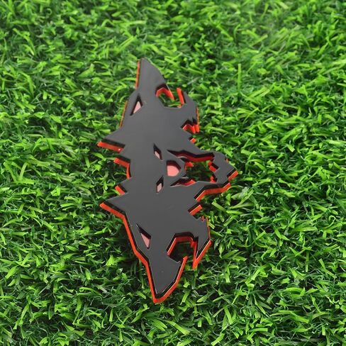 1x Wolf Emblems 3D Tailgate Side Badges Logo Fit for Tsla Cybertruck Car Truck Motorcycles (Redline) in Saudi Arabia