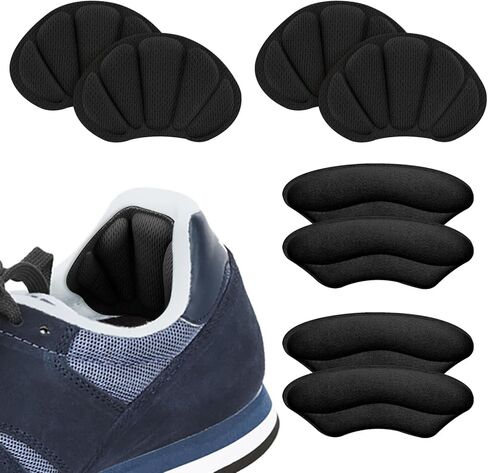 4 Pairs High Heels Cushion Pads Inserts, Self-Adhesive Heel Grips for Ladies Shoes Too Big Prevent Slipping Blister, Anti-Slip Sport Shoes Pad for Loose Shoes Women Men Shoes Protectors in Saudi Arabia
