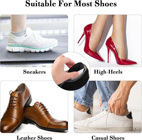 4 Pairs High Heels Cushion Pads Inserts, Self-Adhesive Heel Grips for Ladies Shoes Too Big Prevent Slipping Blister, Anti-Slip Sport Shoes Pad for Loose Shoes Women Men Shoes Protectors in Saudi Arabia