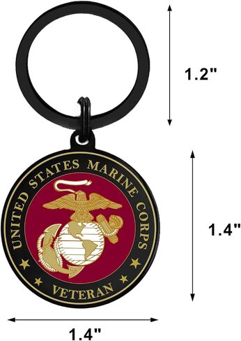 USMC Veteran Gifts, Marine Corps Veteran Keychain for Men Women Birthday Christmas Valentines Day Easter Gifts in Saudi Arabia