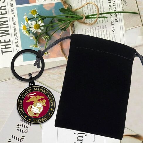 USMC Veteran Gifts, Marine Corps Veteran Keychain for Men Women Birthday Christmas Valentines Day Easter Gifts in Saudi Arabia
