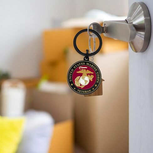 USMC Veteran Gifts, Marine Corps Veteran Keychain for Men Women Birthday Christmas Valentines Day Easter Gifts in Saudi Arabia