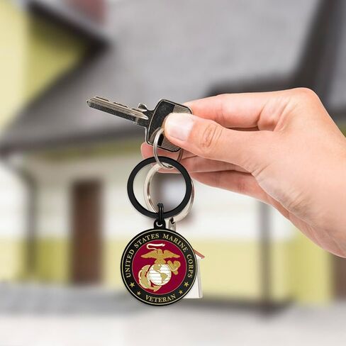 USMC Veteran Gifts, Marine Corps Veteran Keychain for Men Women Birthday Christmas Valentines Day Easter Gifts in Saudi Arabia