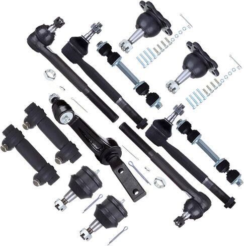 13pcs Front Suspension Kit Fit for Chevy for C1500 1988-1992 for Chevy for C2500 1988-1992 6 Tie Rod End 4 Ball Joint 2 Sway Bar Link Kit 1 Idler Arm in Saudi Arabia