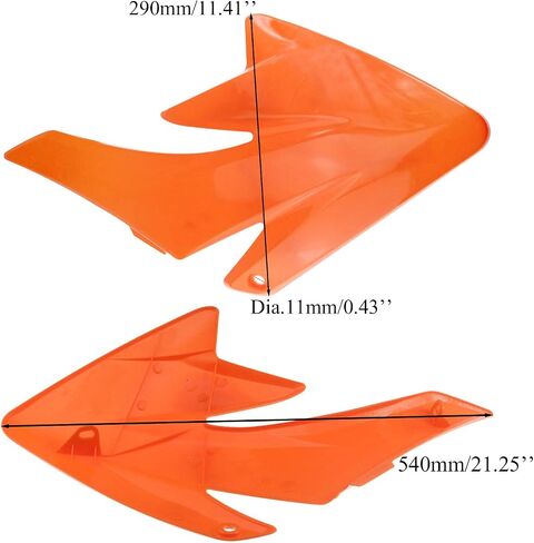 PRO BAT 7 PCs Plastic Fairing Fender Kit CRF 70 CRF70 125cc Apollo Dirt Pit Bike, Red&Black in Saudi Arabia