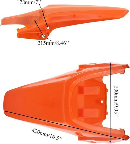 PRO BAT 7 PCs Plastic Fairing Fender Kit CRF 70 CRF70 125cc Apollo Dirt Pit Bike, Red&Black in Saudi Arabia