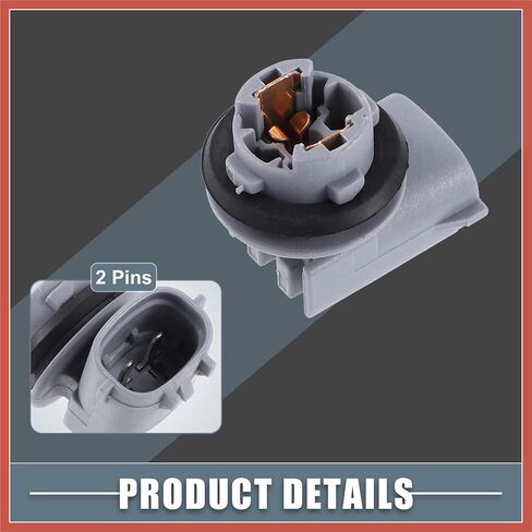 ACROPIX Car Rear Bumper License Plate Light Bulb Socket Connector 90075-60005 for Toyota Tacoma Tundra 2006-2007 (Set of 2) Car Parts in Saudi Arabia