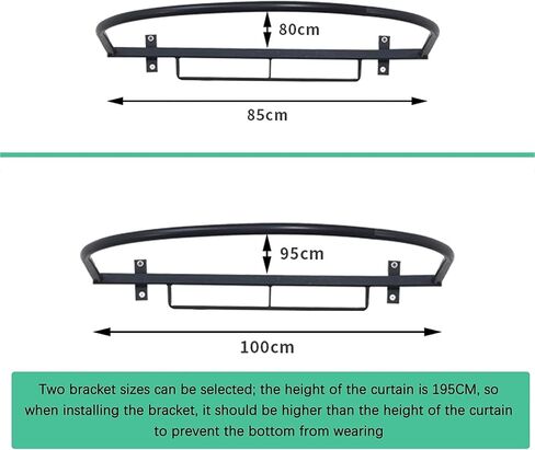 U-shaped metal track privacy curtain set Removable blackoutSuitable for clothing stores, shopping malls Dressing Room(Blue,85x80CM) in Saudi Arabia