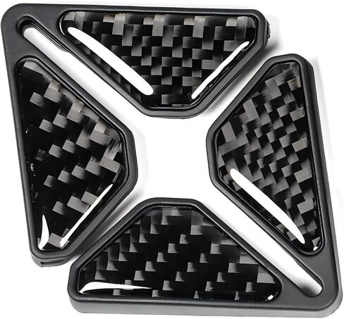 2 PCS Car Door Corner Edge Guards, 2.1" x 2.1" Carbon Fiber Anti-Collision Car Door Protector, Universal for Most Cars in Saudi Arabia