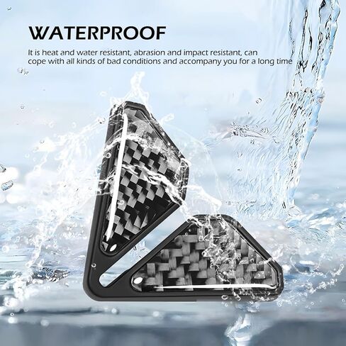 2 PCS Car Door Corner Edge Guards, 2.1" x 2.1" Carbon Fiber Anti-Collision Car Door Protector, Universal for Most Cars in Saudi Arabia