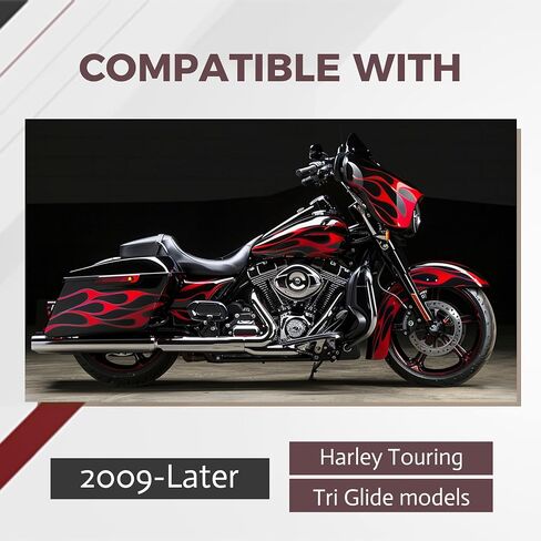 HECASA Driver Passenger Seat Compatible with 2009-2024 Harley Touring Road King FLHR Road Glide FLTRX Street Glide FLHX Electra Glide FLHT Rider Right Left Vivid Black in Saudi Arabia