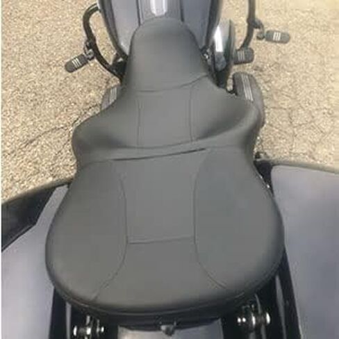 HECASA Driver Passenger Seat Compatible with 2009-2024 Harley Touring Road King FLHR Road Glide FLTRX Street Glide FLHX Electra Glide FLHT Rider Right Left Vivid Black in Saudi Arabia