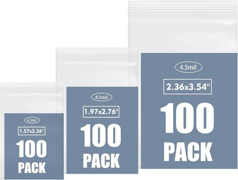 125 عبوة من أكياس حبوب الدواء 6 مل 3 × 2.75 بوصة، منظم أدوية للسفر خالٍ من مادة BPA، منظم حبوب منع الحمل متعدد الأغراض وصغير الحجم وشفاف، حقيبة حبوب للمحفظة، جيوب حبوب الدواء للأدوية والتخزين والتعبئة والسفر in Kuwait
