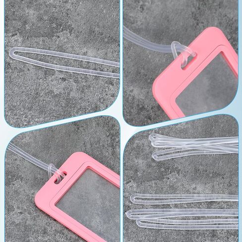 50Pcs Clear Plastic Luggage Tag Loop Straps, 6 inch Transparent Tag Holder Travel Luggage Name Tags Worm Loops for ID Tags Identification Cards in Saudi Arabia