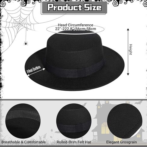 4 قطع زي مغني الهالوين تتضمن قبعة فيدورا سوداء، شعر مستعار أشقر، نظارات شمسية على شكل قلب وأساور الصداقة للنساء في الحفلات الموسيقية والمهرجانات in Kuwait