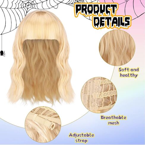 4 قطع زي مغني الهالوين تتضمن قبعة فيدورا سوداء، شعر مستعار أشقر، نظارات شمسية على شكل قلب وأساور الصداقة للنساء في الحفلات الموسيقية والمهرجانات in Kuwait