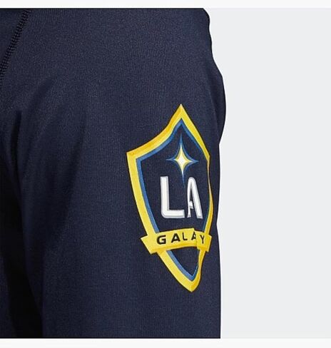 Adidas Men's Los Angeles Galaxy MLS Long Sleeve Creator Tee, Collegiate Navy in Saudi Arabia