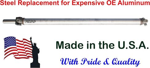 Drive Shaft Compatible with Chevrolet Silverado & GMC Sierra 1500 Pick-Up 2002-2003 - 2004-2005, 4X4 Rear DriveShaft. 143.5" Wheel Base Extended Cab STEEL REPLACEMENT For OE ALUMINUM (Made in USA) in Saudi Arabia