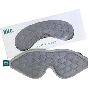 HILU Sleep Mask - 100% Light Blocking Eye Mask for Sleeping - Zero Eye Pressure, Comfortable & Adjustable Design - Durable Sleep Blindfold for Women, Men, Travel, Naps & Shift Work | Gray in Saudi Arabia