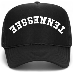 Tennessee Upside Down Reversed Vintage Trucker Hat | TN | Premium Adjustable Snapback Baseball Hat for Men & Women in Saudi Arabia