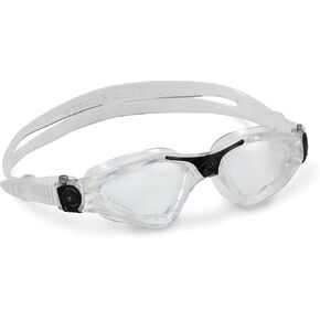 Kayenne Swim Goggles with Clear Lens, Black/Silver Frame in Saudi Arabia