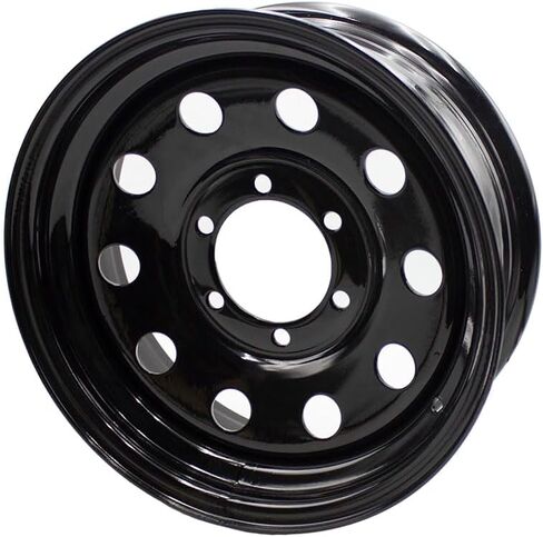 2 PACK Black 15x6 Tralier Rim Wheel 6 Lug Holes On 5.5 6x5.5 15 inch 15 X 6 X 5.5 Bolt Circle Steel Equipment Trailer Rim Wheel in Saudi Arabia