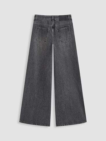 CIDER Women Trendy Low Waist Baggy Jeans Wide Leg Denim Pants Oversized Long Length Trousers in Saudi Arabia