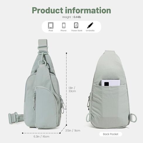mygreen Sling Bag for Women, Sling Backpack Crossbody Bag Convertible, Small Backpack Hiking Daypacks Water-resistant, Travel Shoulder Bag Chest Bag for College Purple in Saudi Arabia
