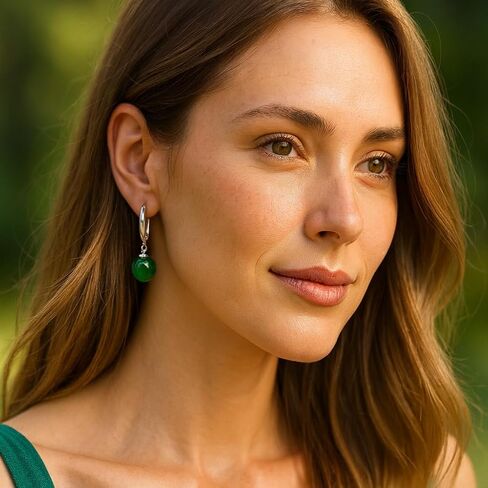 Mall of Style Potara Earrings for Men & Women - Anime Earrings - Agate Potara Jewelry - Japanese Jewelry in Kuwait