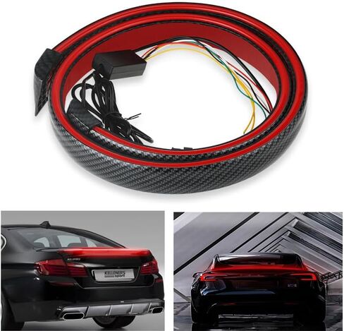 Car Taillight Turn Signal Strip Light, 47.24 in, 51.18 in, High Brightness, Red (47.24in) in Saudi Arabia