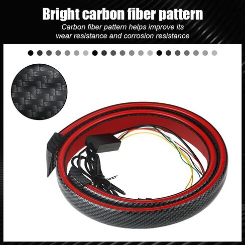 Car Taillight Turn Signal Strip Light, 47.24 in, 51.18 in, High Brightness, Red (47.24in) in Saudi Arabia