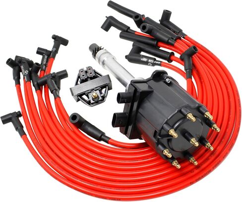 AIP Electronics Complete Premium Electronic Ignition Distributor Coil and Plug Wire Set Compatible with 1987-1990 Chevrolet 5.7L 1103698 OEM Fit Kit-1013 in Saudi Arabia