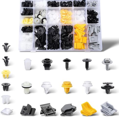 OAUTOO 226pcs for Nissan & Infiniti Body Interior and Exterior Retainer Fastener Clip Assortment Bumper Cover Grille Fender Liner Screw with Grommet Kit Door Interior Trim Panel Clips in Saudi Arabia