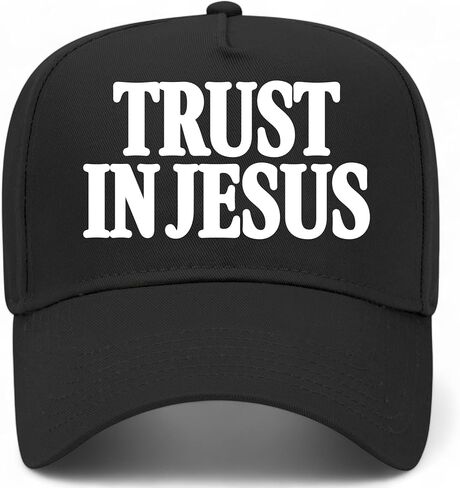Trust in Jesus Vintage Trucker Hat | God | Premium Adjustable Christian Snapback Baseball Hat for Men & Women in Saudi Arabia