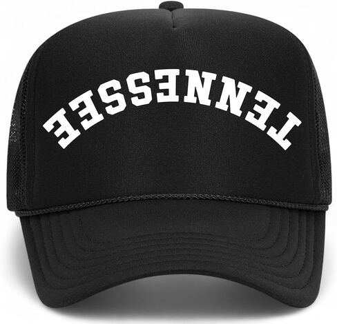 Tennessee Upside Down Reversed Vintage Trucker Hat | TN | Premium Adjustable Snapback Baseball Hat for Men & Women in Saudi Arabia
